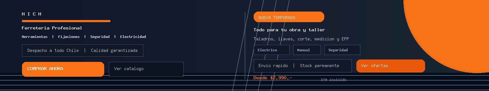 Catálogo de productos